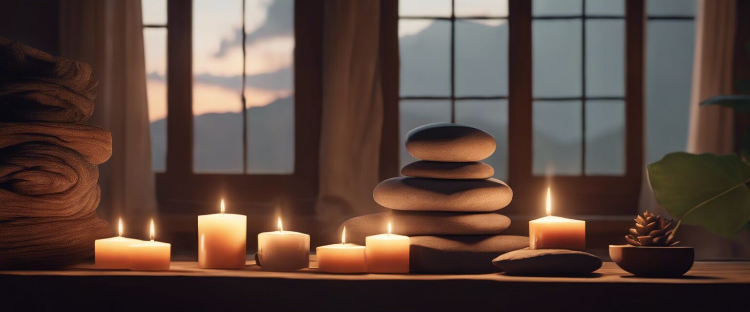 Mindfulness meditation scene